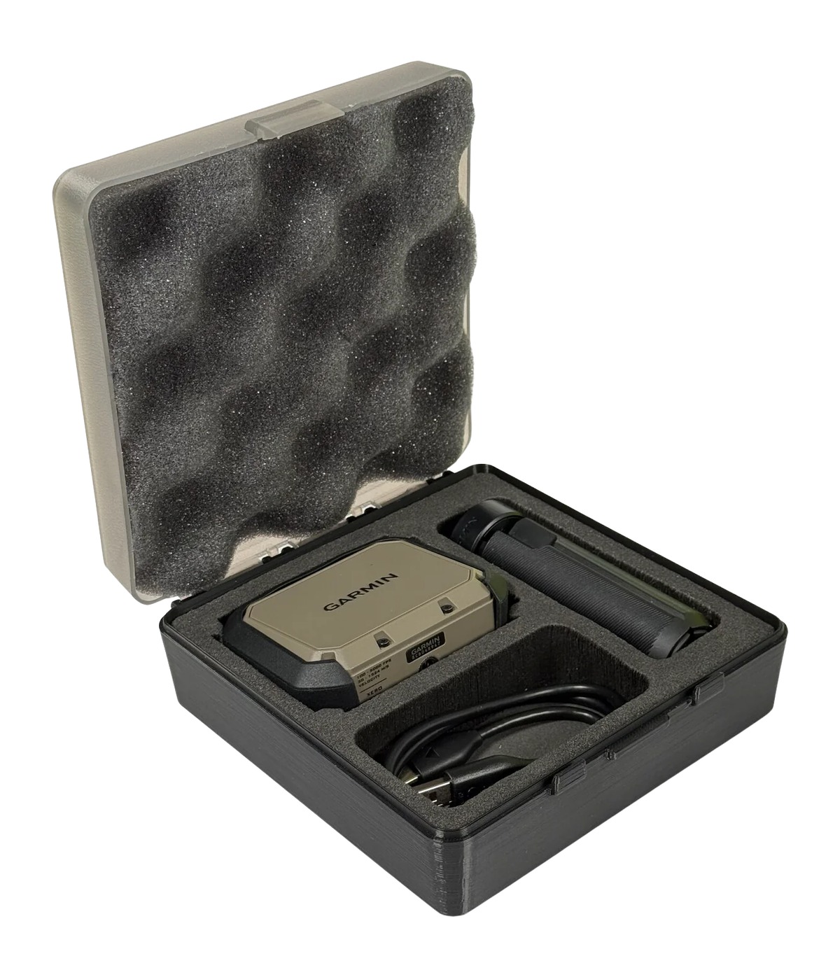 MTM Chronograph Case Black with Clear Lid